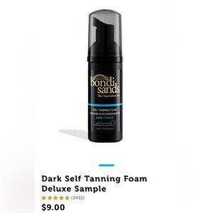 New! Bondi Sands- Self Tanning Foam Dark- deluxe sample size 1.35oz
